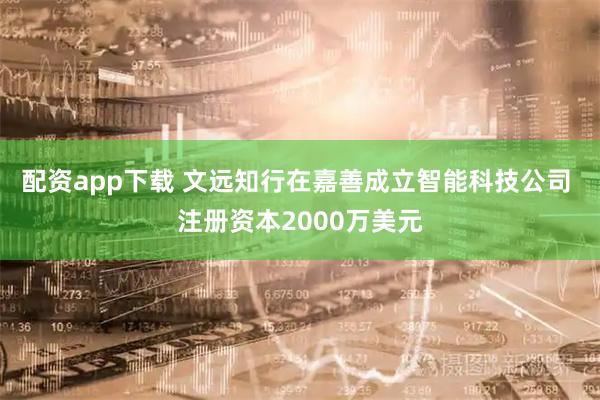 配资app下载 文远知行在嘉善成立智能科技公司 注册资本2000万美元